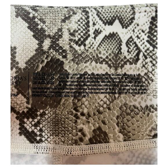 Victorias Secret Leggings Womens 12 Cloud Crossover Snake Ankle Pants Gray - Picture 5 of 15